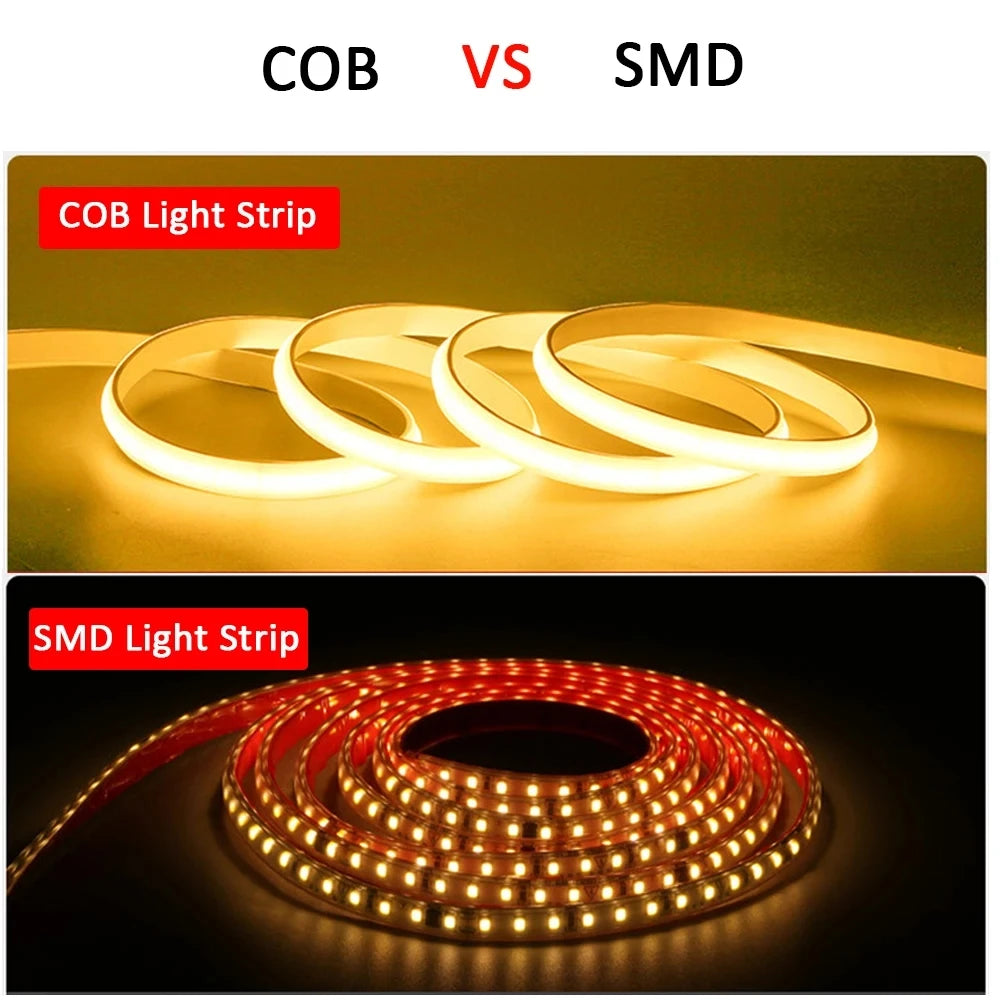 220V Led Strip with ON/OFF Switch Waterproof COB LED Strip 220V