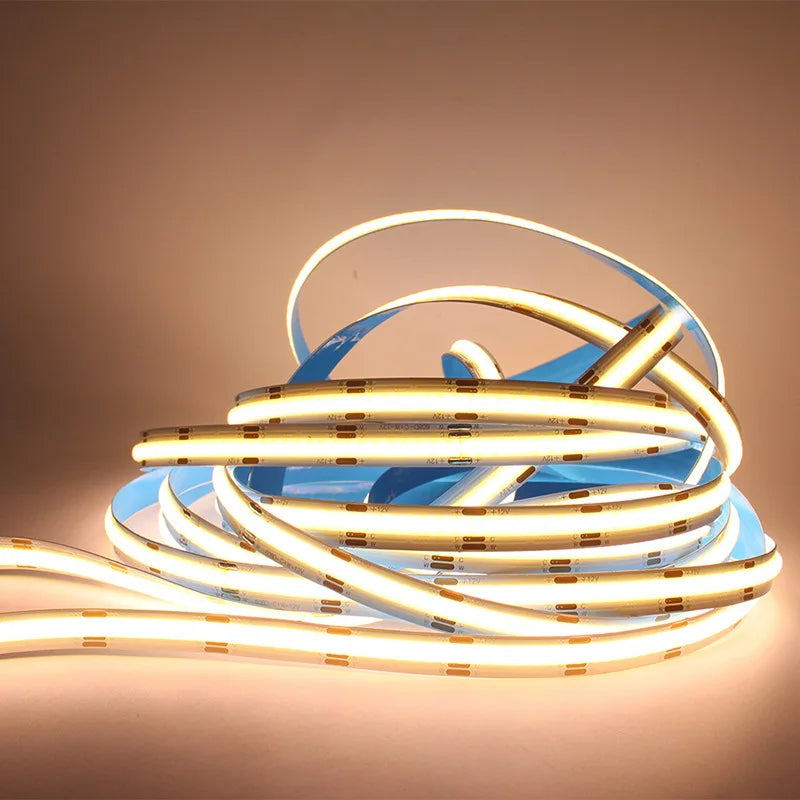 DC CCT COB LED 12V 24V Strip Light RA90 Dimmable 2700K To 6500K