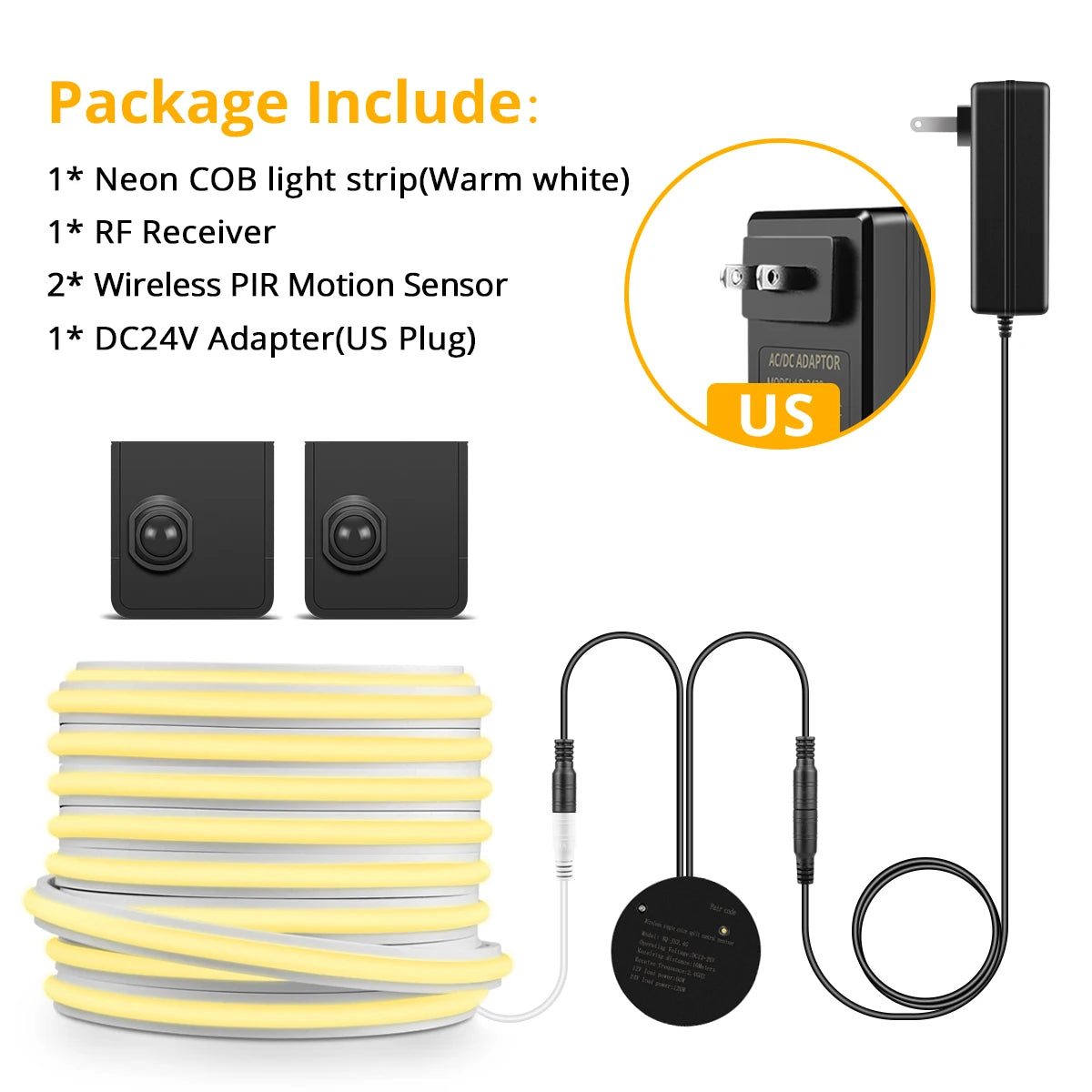 NEW 10M 5M Set Solid COB Neon LED Strip Light