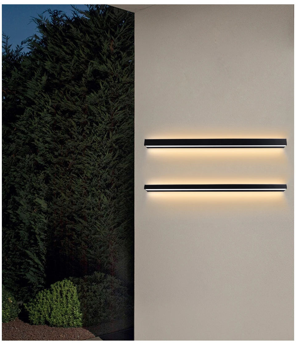 LED Lighting Wall Lamp IP65 Garden AC Long Wall Light Outdoor