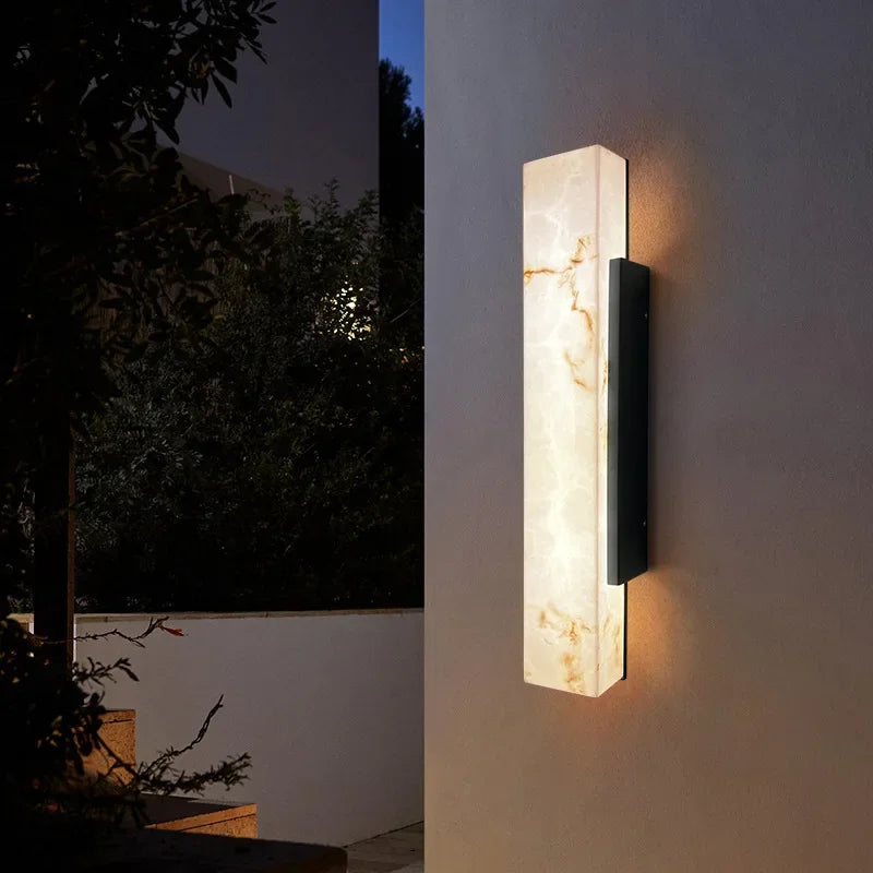 Modern Minimalist Outdoor Waterproof IP65 Lmitated Marble