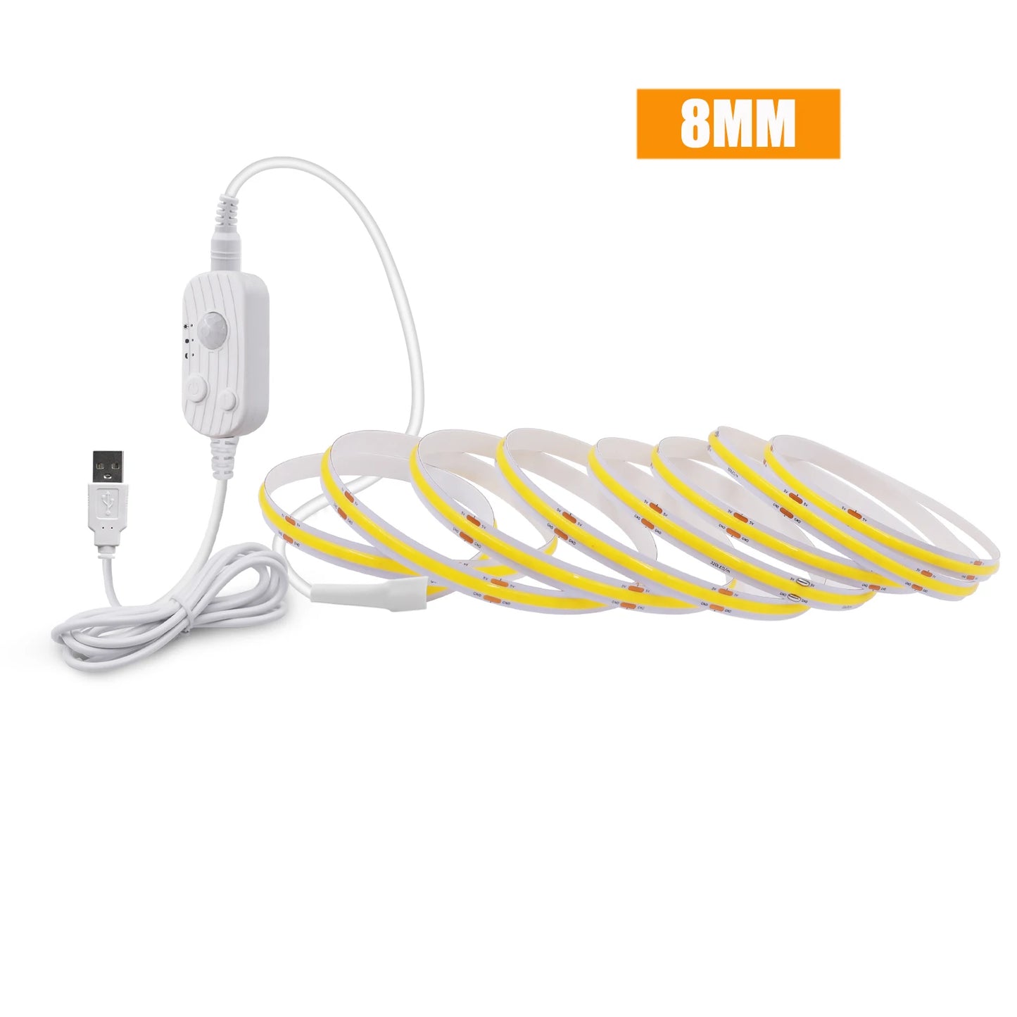 DC 5V USB Motion Sensor LED Strip Light Flexible COB Lights