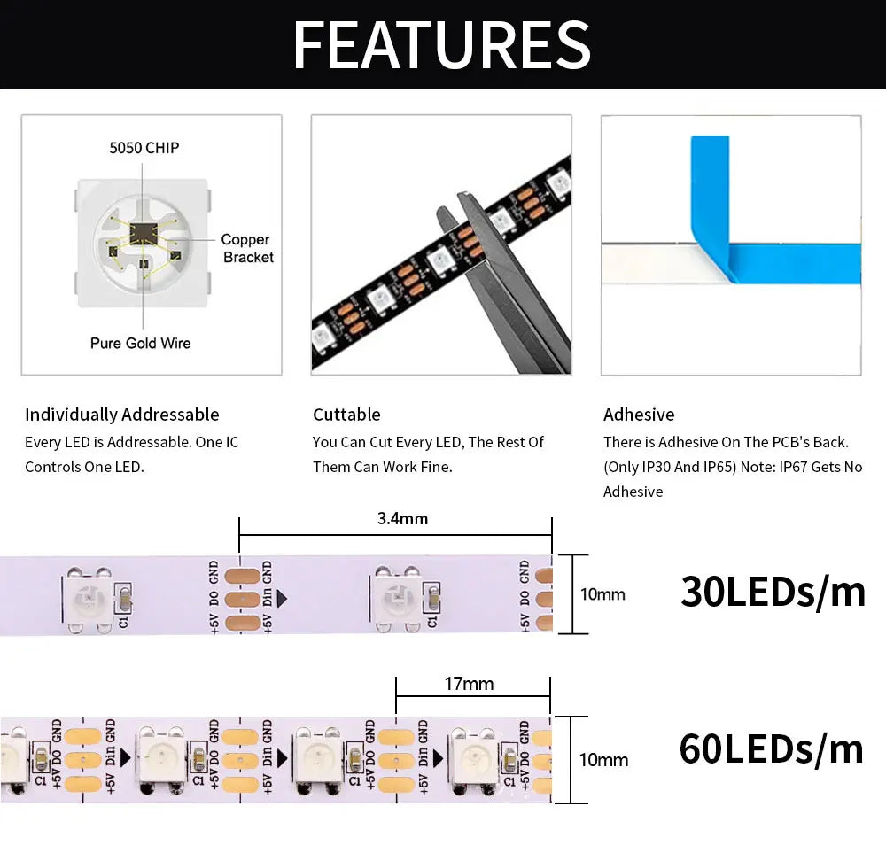 TV LED Backlight TV&PC Color Sync Tuya LED Light