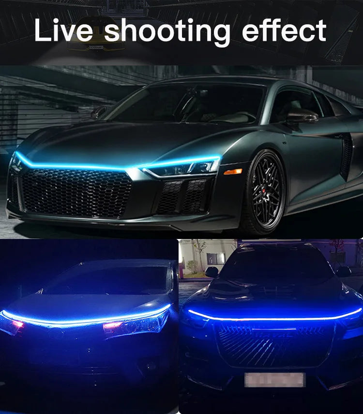 Scan Starting LED Car Hood Light Daytime Running  Light Strip