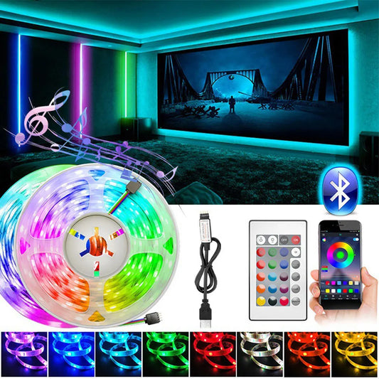 RGB 5050 Led Strip Lights Smart Home TV USB Wall Lamps