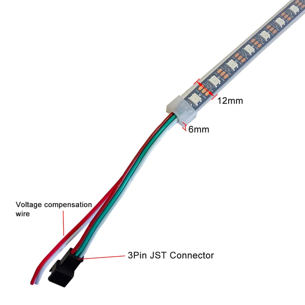 WS2812B LED Strip Individually Addressable IP67 Waterproof