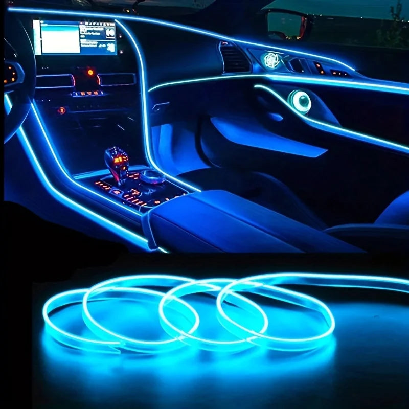Car Interior Atmosphere Light Strip 5M EL Wiring Decorative