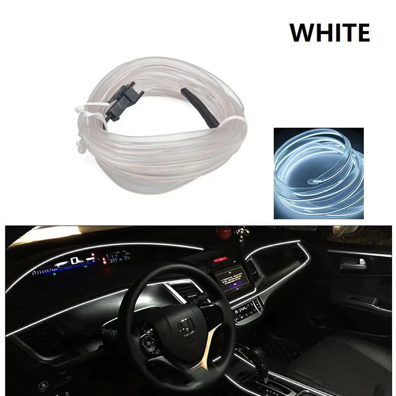 Car Interior Atmosphere Light Strip 5M EL Wiring Decorative