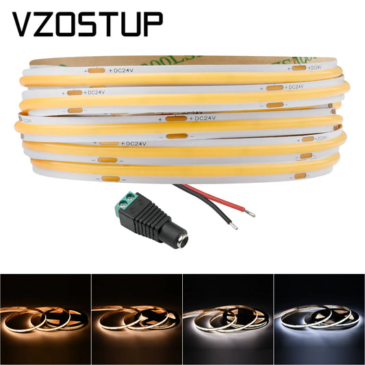 COB LED Strip Lights 320 480 LEDs Flexible 5mm 8mm FOB Tape Light