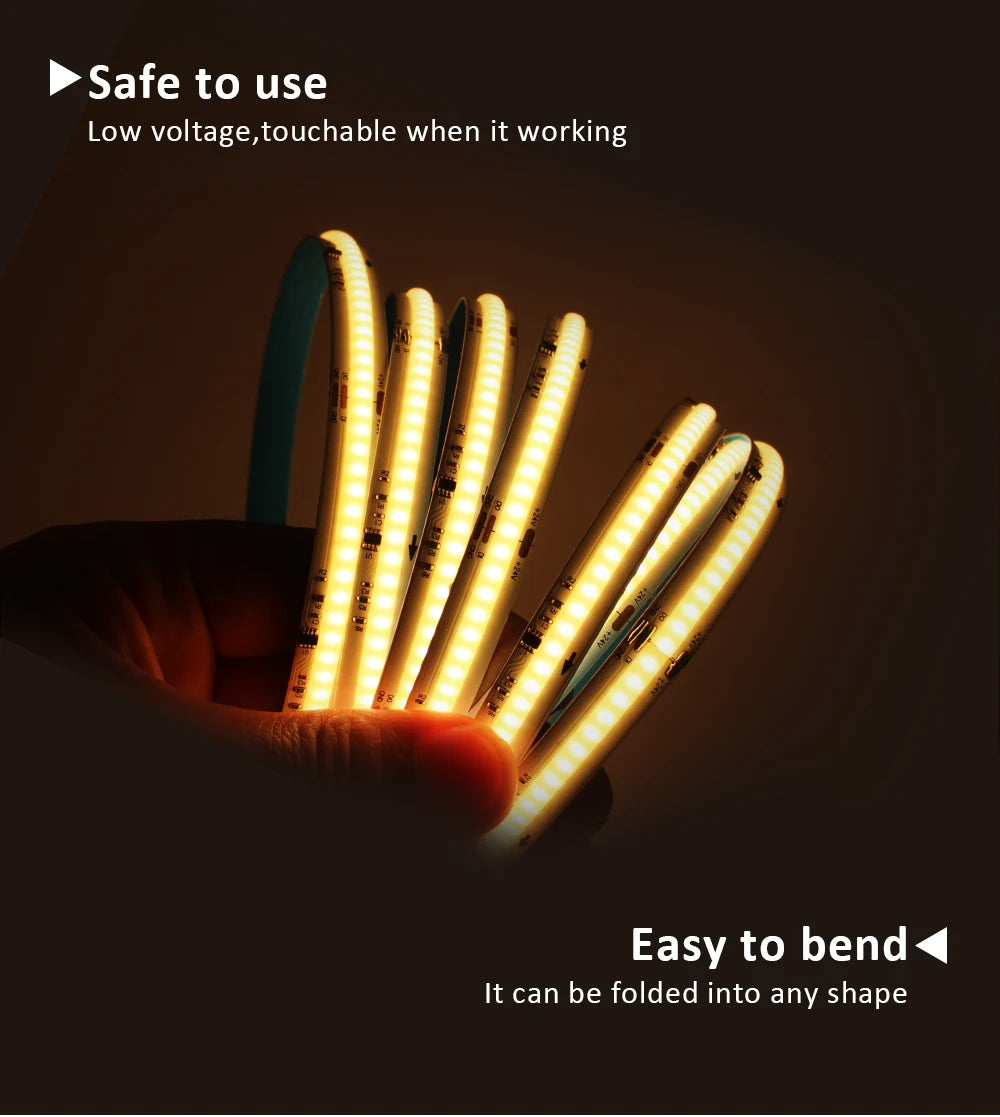 Sensor Motion Stairs LED Strip Light Kit 24V COB Water Flow