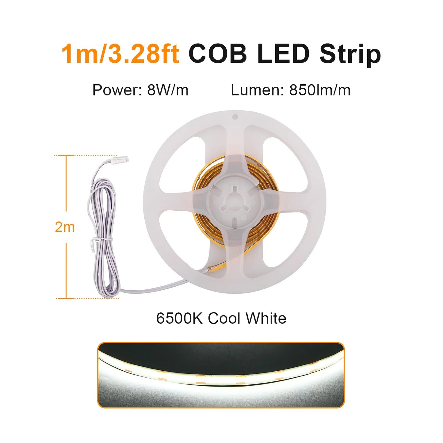 Under Cabinet COB LED Strip Light Collection Display