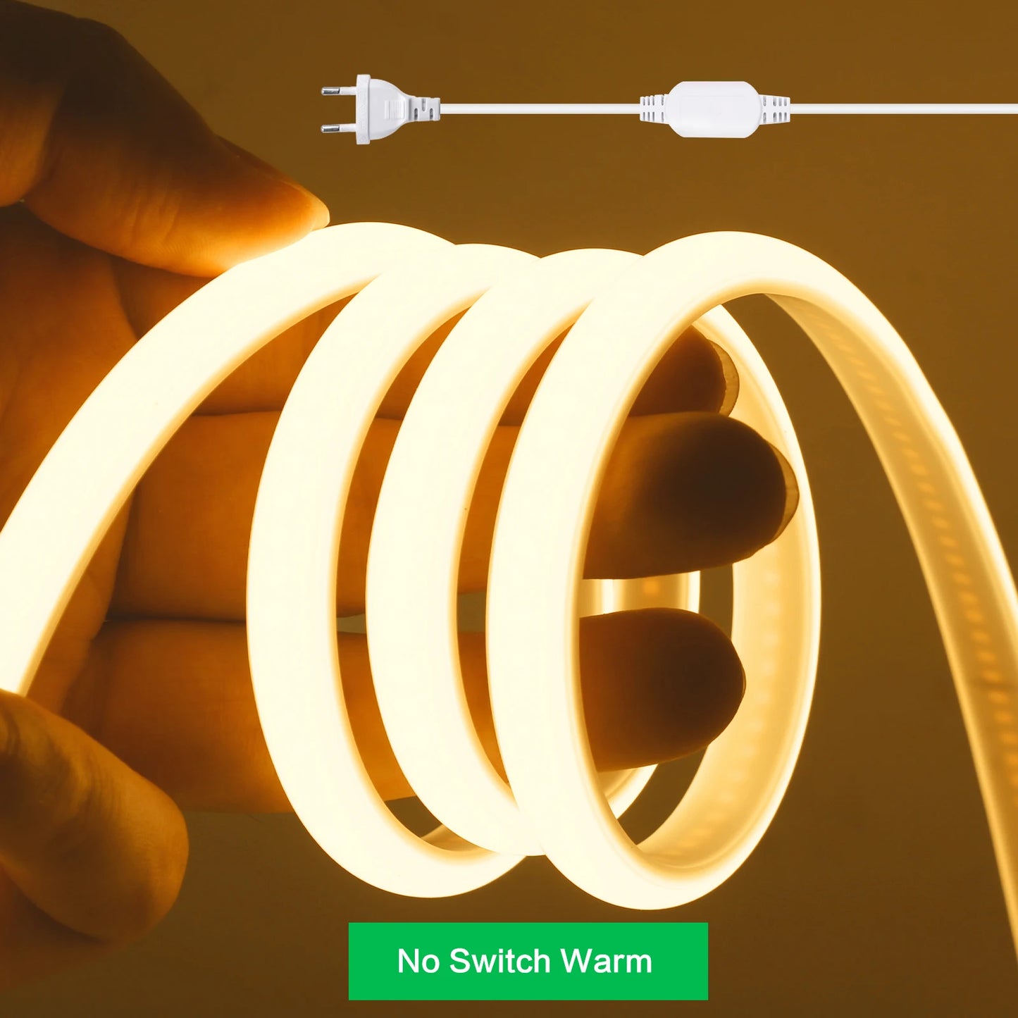 AC 220V Dimmable COB LED Neon Strip With Dimmer Lighting