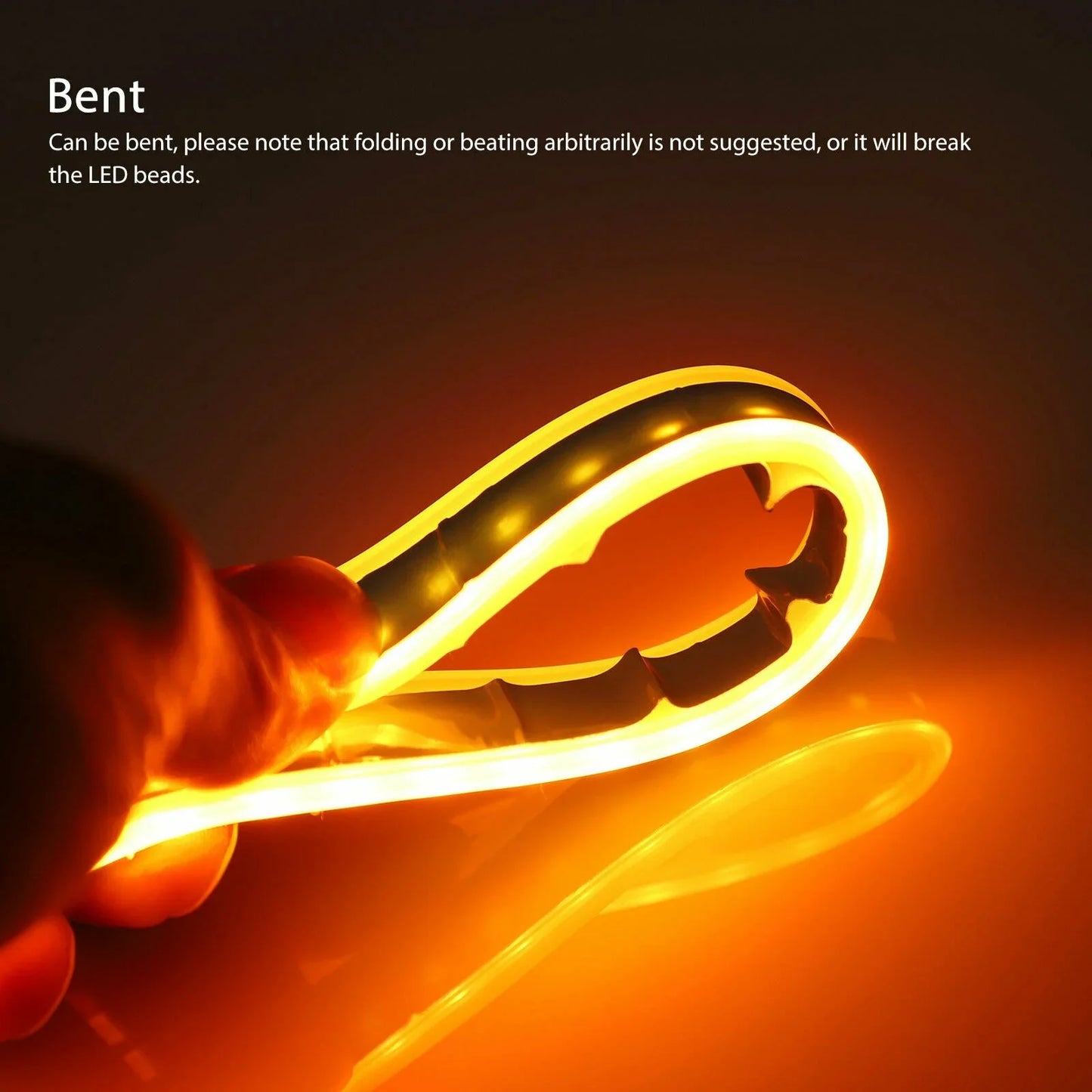 Led Guide Strip Headlight for Car Daytime Running Lights