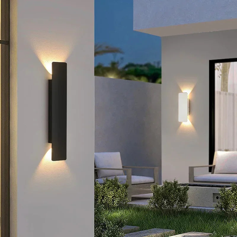 Outdoor Waterproof Wall Lamps Strip Aluminum Wall Lights