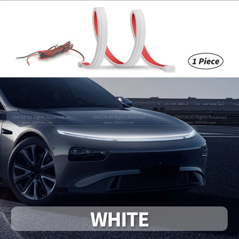 LED Car Hood Lights Strip Universal Auto Decorative Lamps