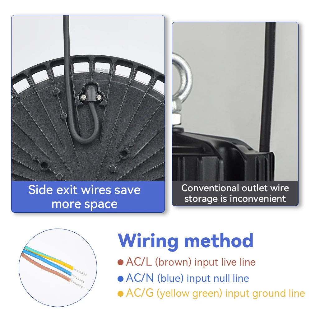 LED Industrial Light 100W 150W 200W UFO Bay Lights Super Bright