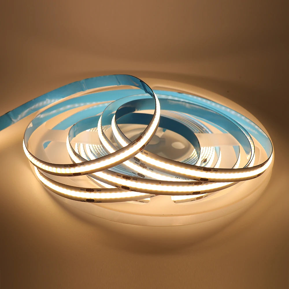 COB LED Strip 12V 24V High Density Flexible LED Light BaR