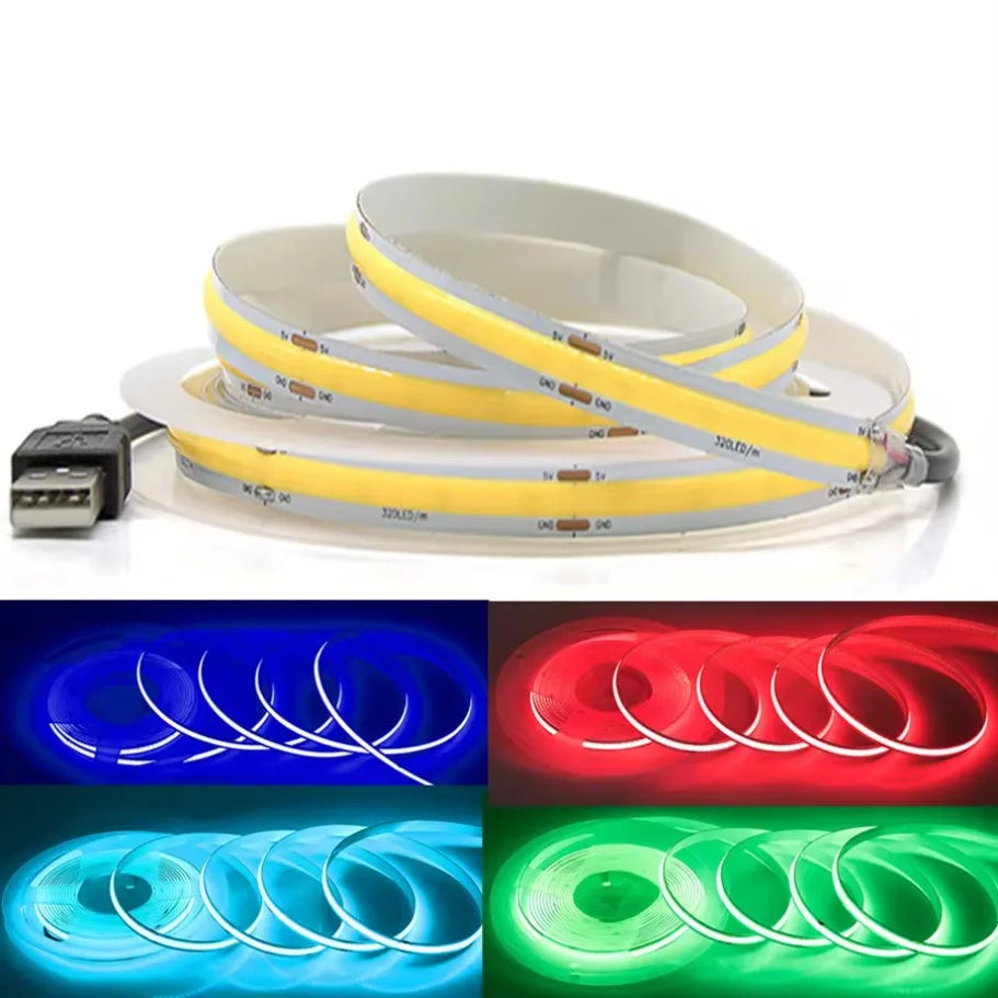 Cabinet Light Lamp TV Backlight Flexible Ribbon Rope LED Strip