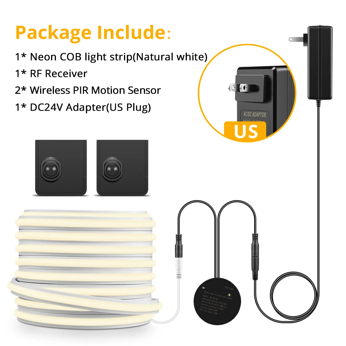 NEW 10M 5M Set Solid COB Neon LED Strip Light