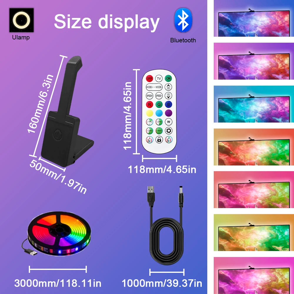 TV RGBIC LED Light Strip Camera TV Screen Synchronization