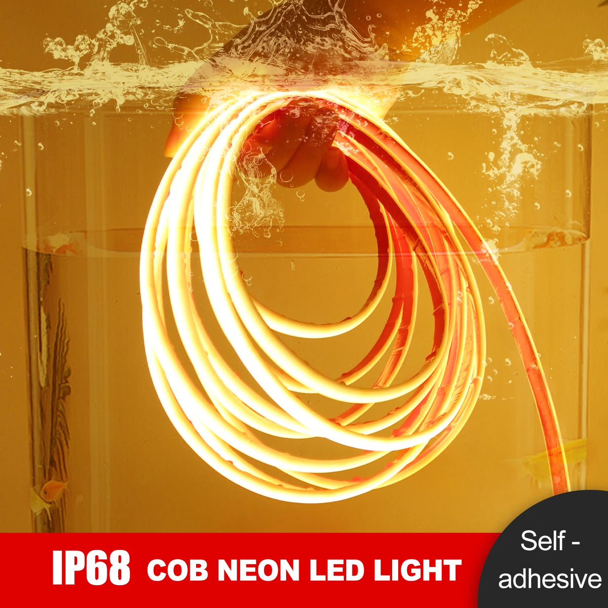 IP68 Waterproof COB Neon Strip 320Leds/ Outdoor Garden Decor
