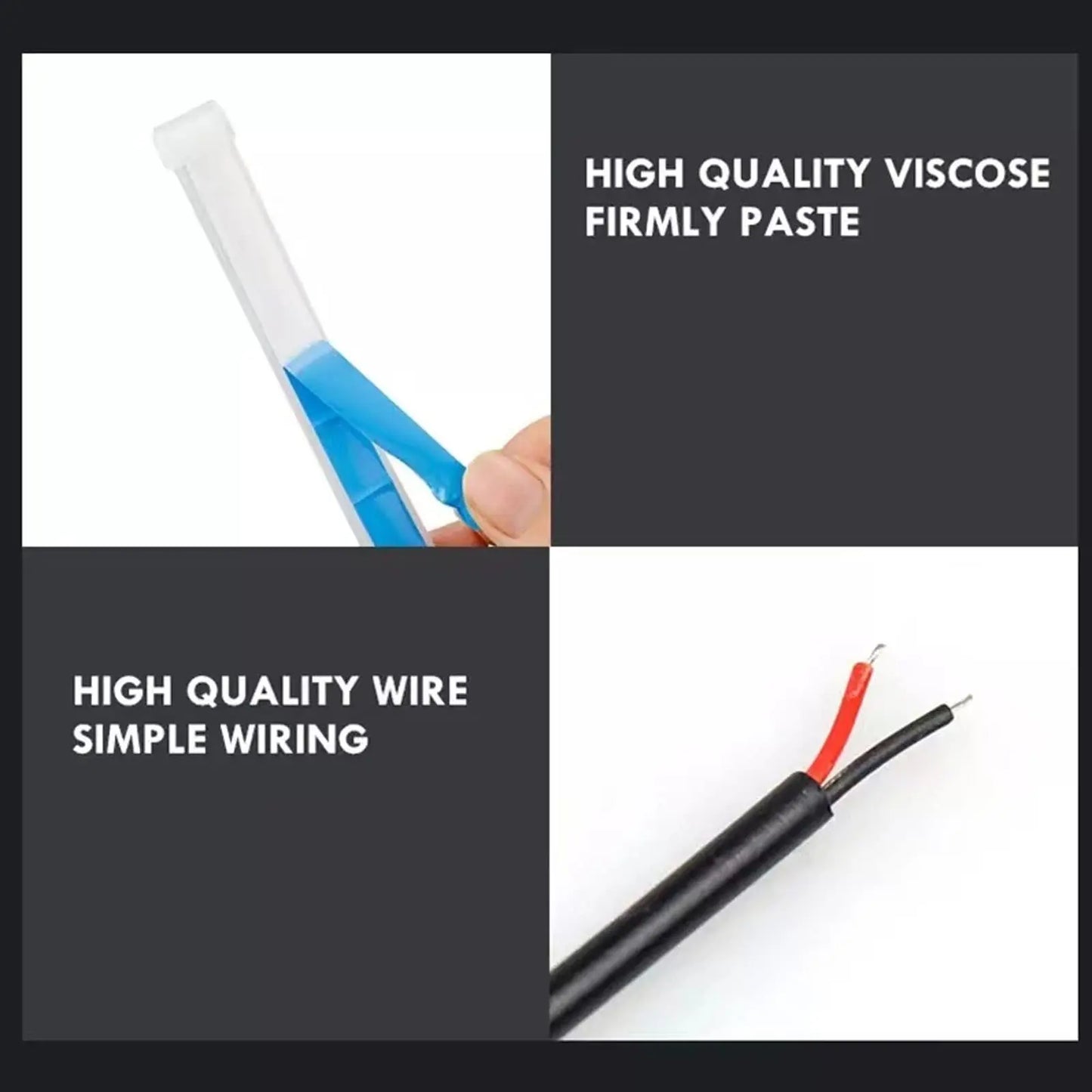 Car Door LED Warning Strip Light Flexible Dual Color