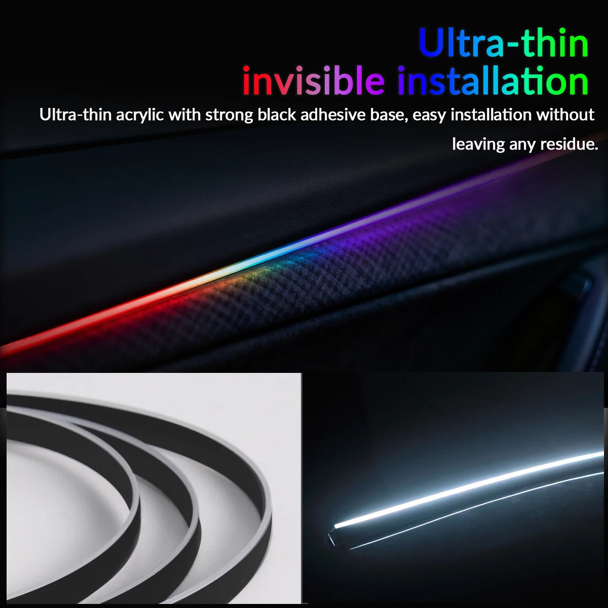 18 in 1 Car Ambient Light For BMW 64 Colors RGB LED Neon Strip