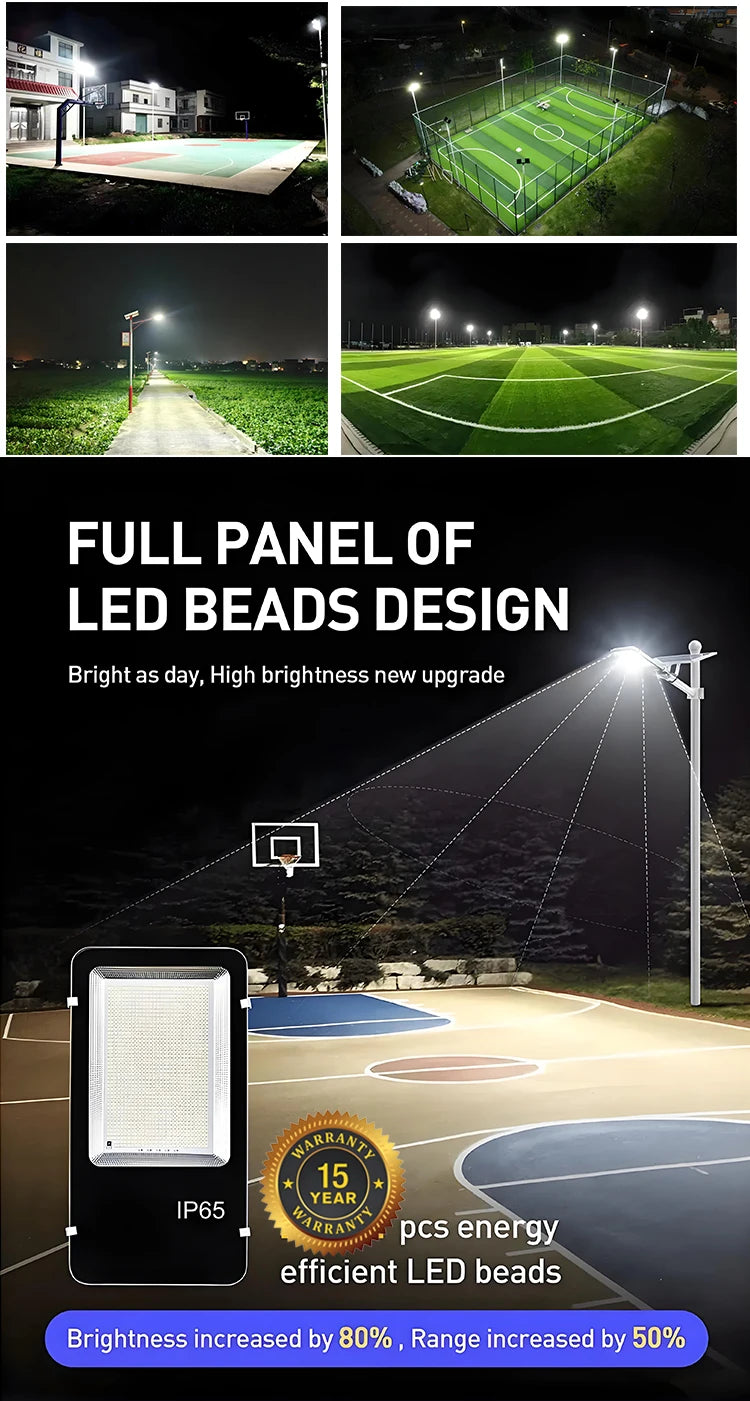 Led Outdoor Solar Street Lamps With Remote Control