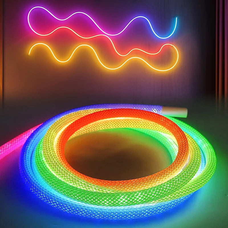 360 Degree Round Reticulate Neon LED Strip with Remote Control