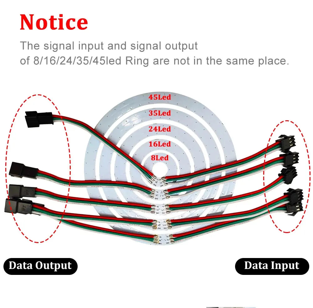 USB RGB Led Ring WS2812B With 28Keys BT Music Controlle