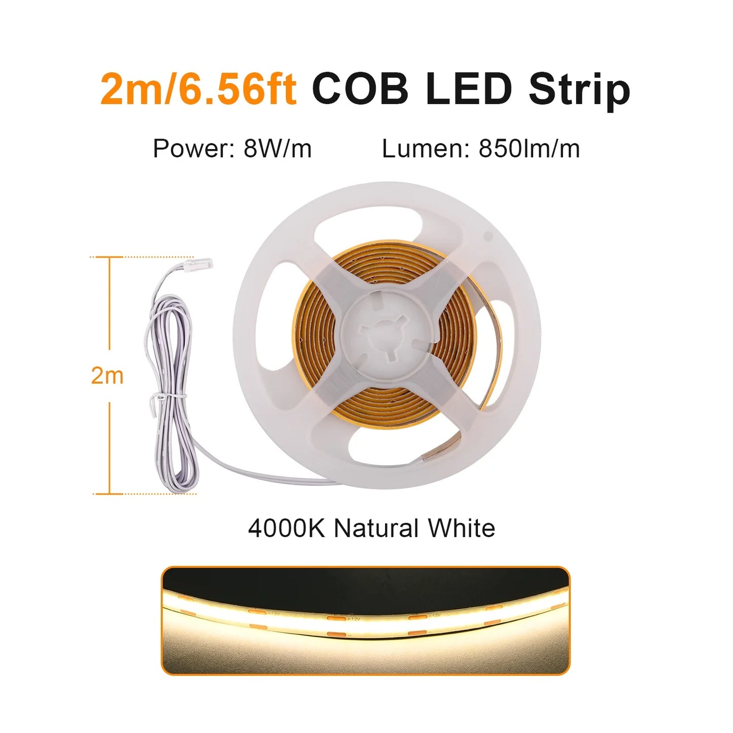 Under Cabinet COB LED Strip Light Collection Display