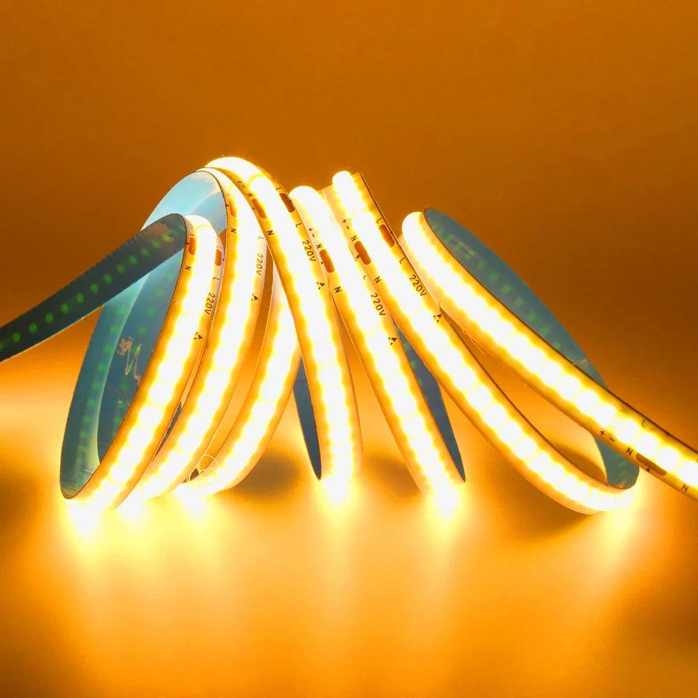 Led Strip COB 220V High Brightness Flexible Light Tape