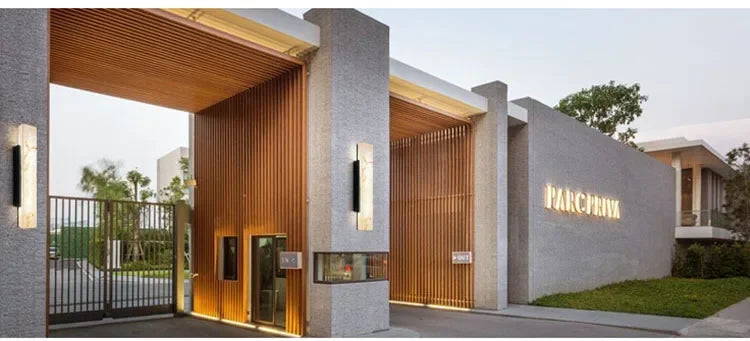 Modern Minimalist Outdoor Waterproof IP65 Lmitated Marble