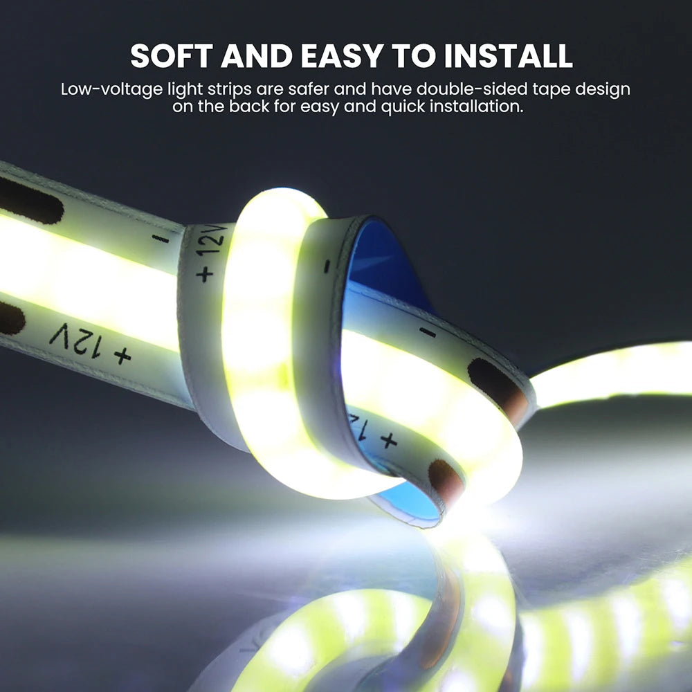 LED Strip Super Bright Flexible Tape High Density Linear Lights