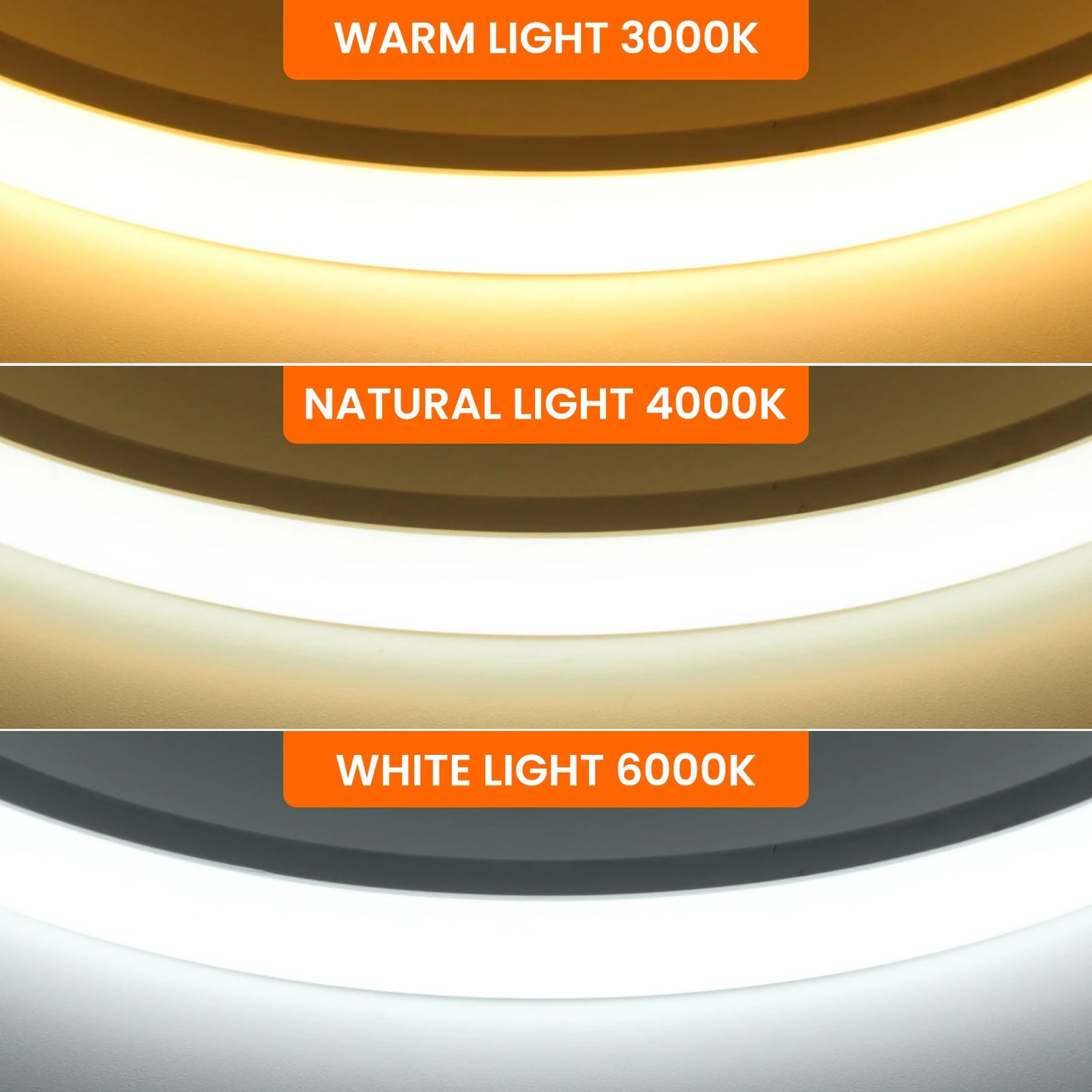 AC 220V Waterproof COB LED Strip Light With EU Switch Plug