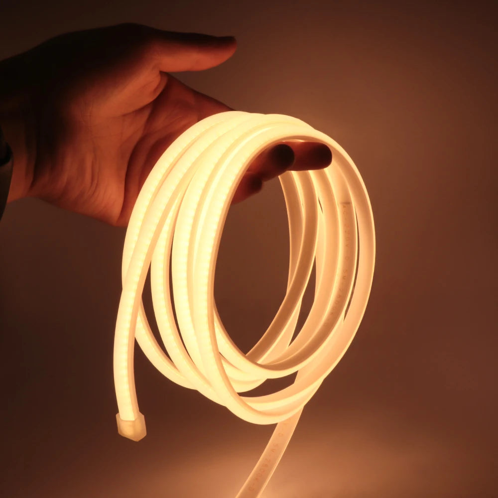 220V COB Strip Waterproof Home Decor Outdoor Flexible LED Light