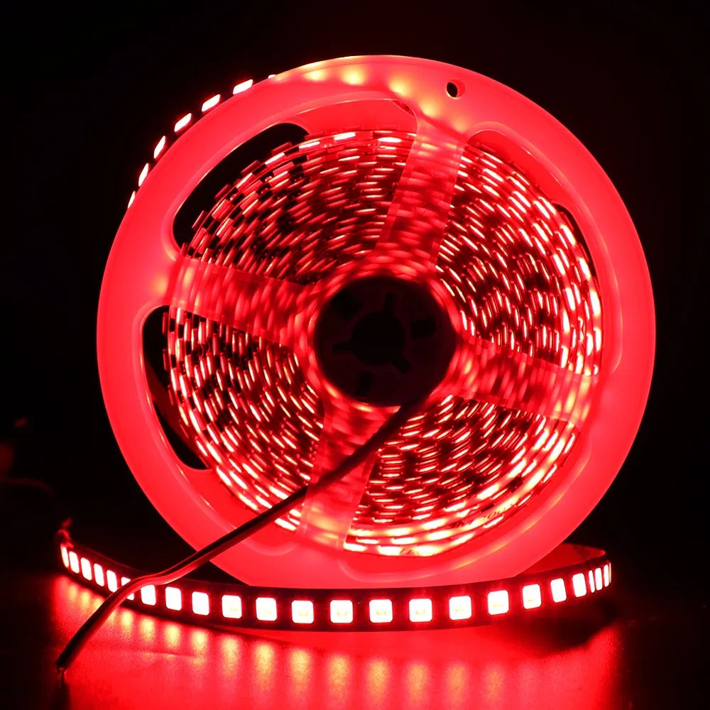 12V 5M LED Strip Light 5054 5050 2835 RGB SMD 120led 60LED Tape