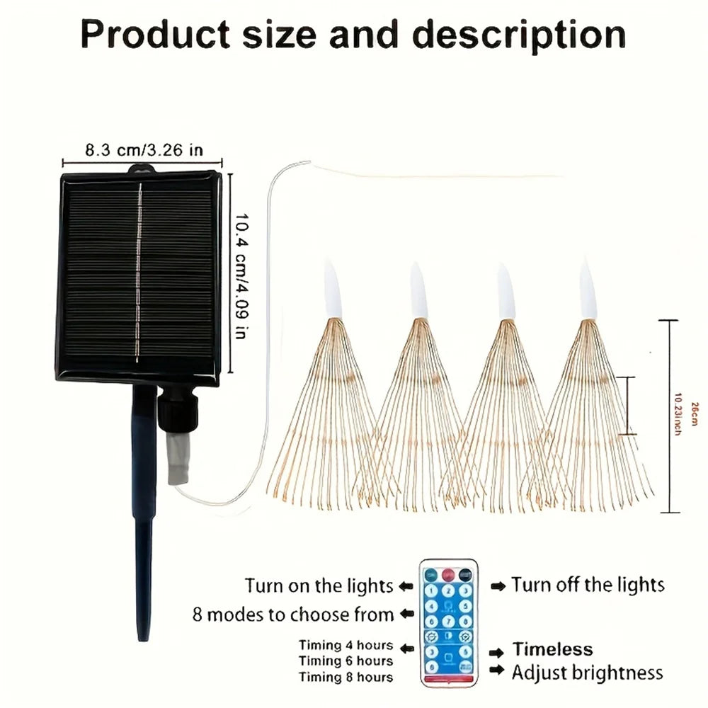 Suspended Solar Firework Light 360/480 Led Star Burst Light