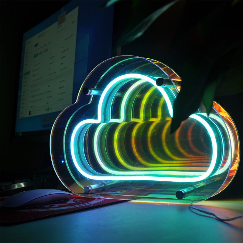 Colorful Multi-layer Mirror Atmosphere Night Light