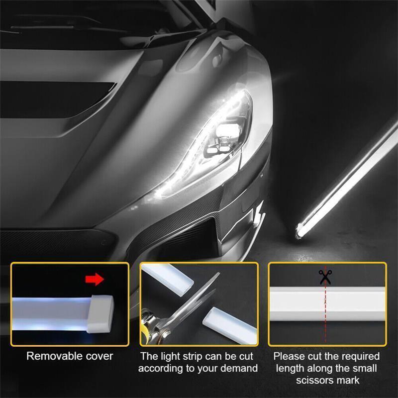 Car Daytime Running Light Bar Flexible LED Hood Light