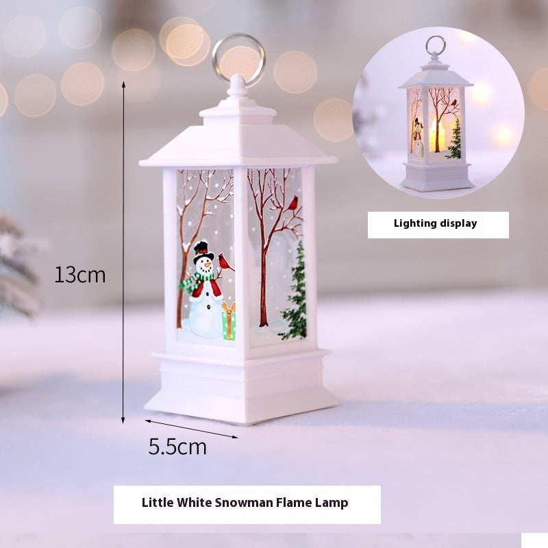 Christmas Portable Oil Lamp Santa Claus LED Night Lights