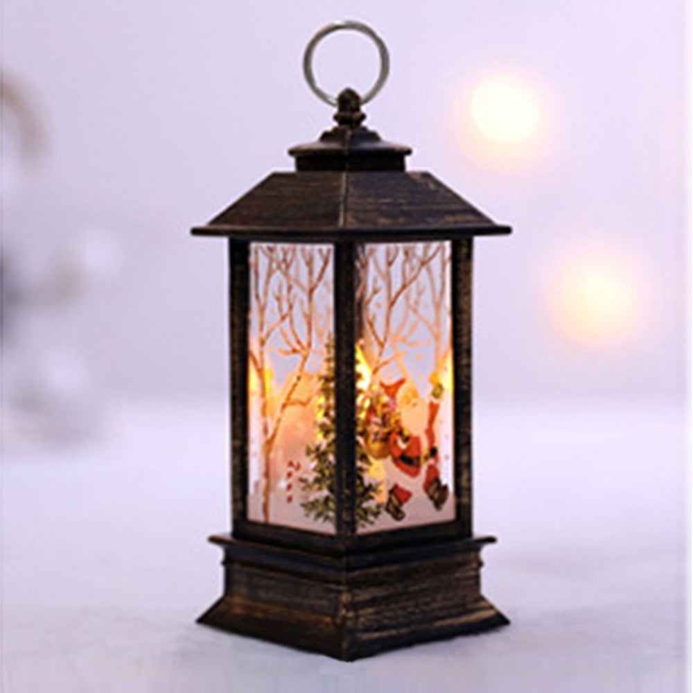 Christmas Portable Oil Lamp Santa Claus LED Night Lights