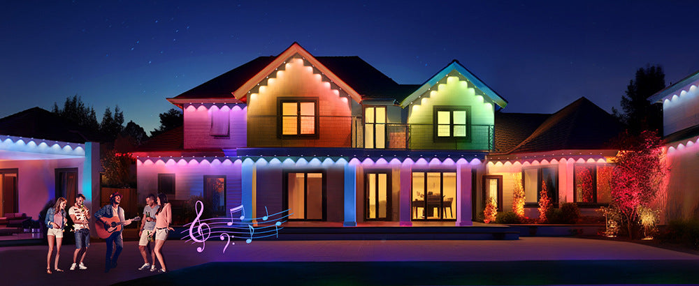 Outdoor Eaves Light Color Matching In Various Scenarios