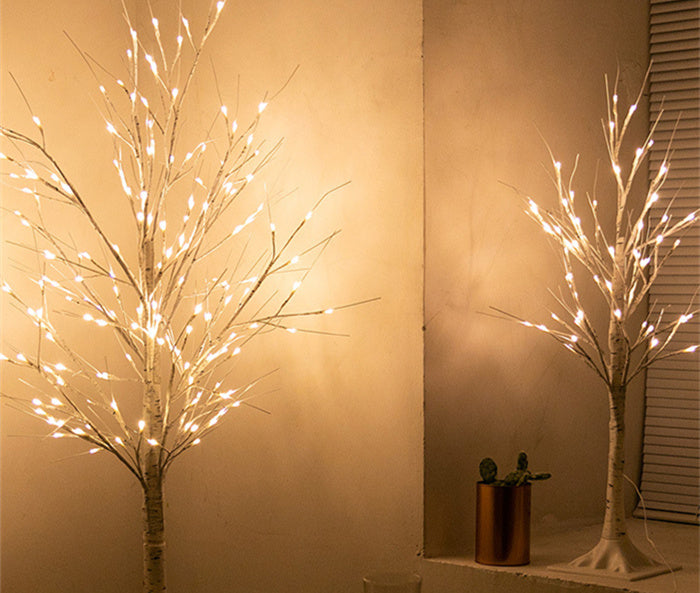 LED Lights Simulation Luminous Christmas Tree Background Decoration