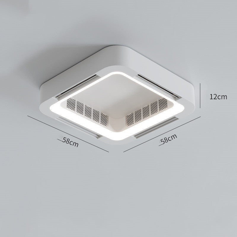 Leafless Overhead Fan Light Square Intelligence