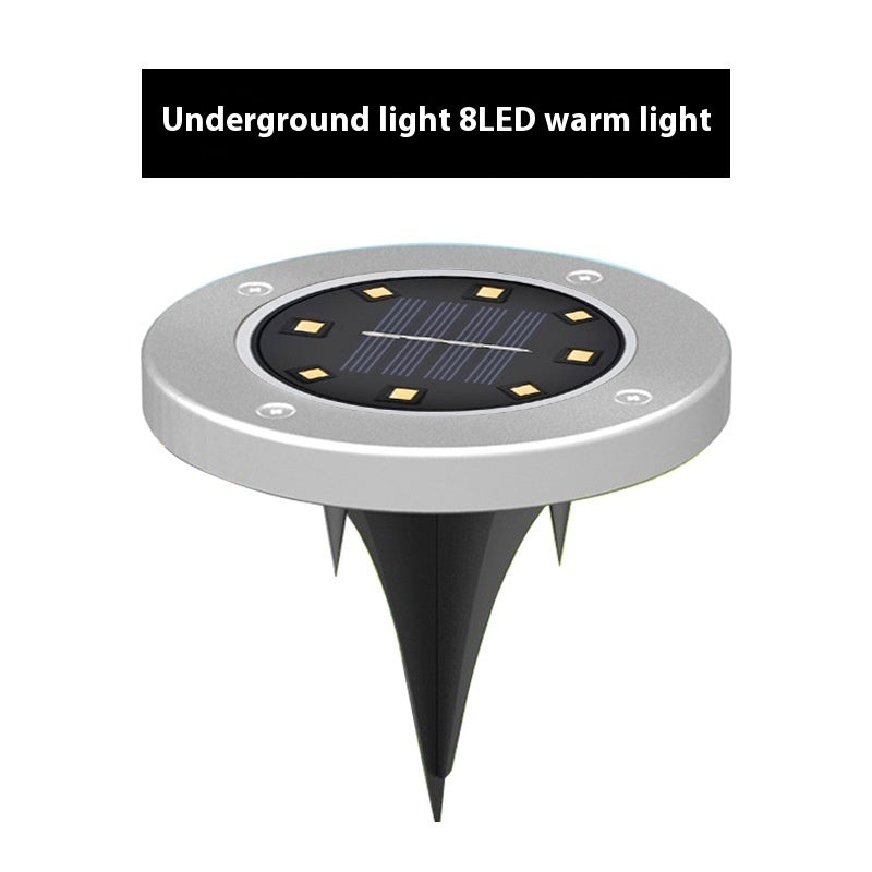 Solar Stainless Steel Underground Outdoor Ground Lawn Garden Lamp