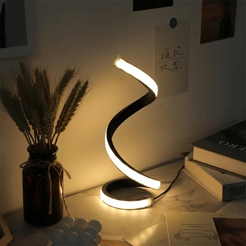 Circle LED Desktop Modern Three-in-one USB Power