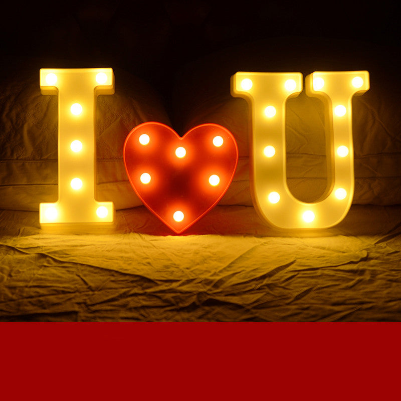 Led Letter Lights Happy Birthday Confession Proposal Arrangement