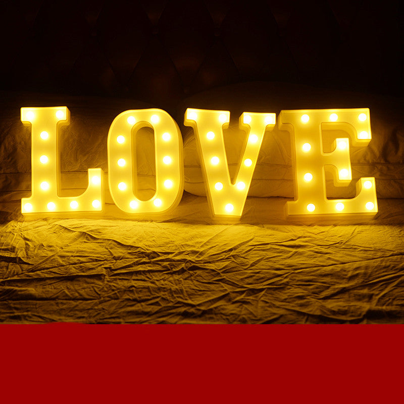 Led Letter Lights Happy Birthday Confession Proposal Arrangement