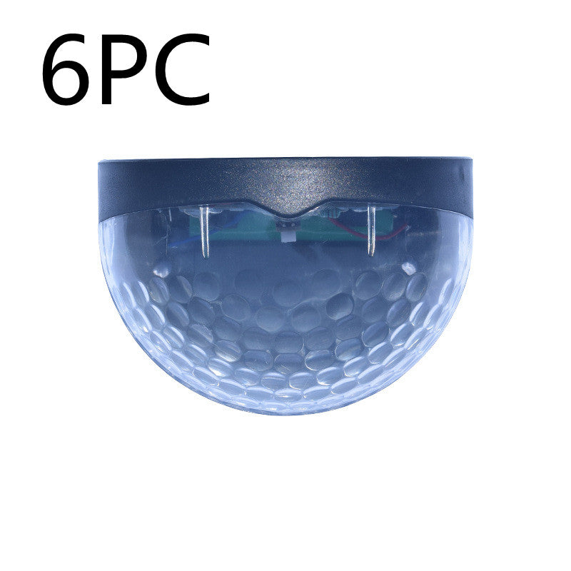 Solar Light Outdoor Waterproof Semicircular Fence Lamp Water Drop